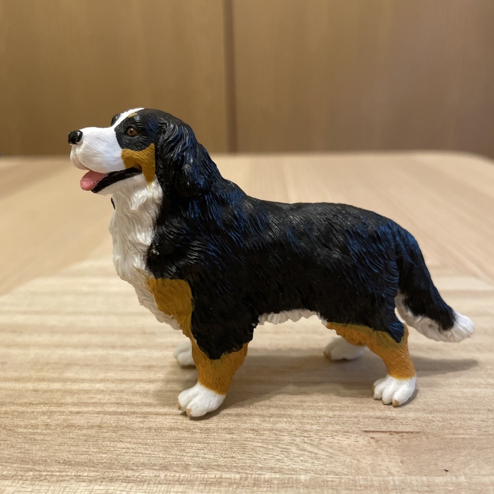 Bernese Mountain Dog Figurine PVC 4" Realistic Dog Figure Unbranded Collectible